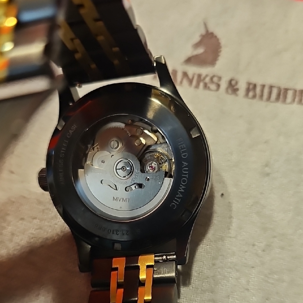 MVMT Black and Gold Men's Automatic Watch with Day-Date - Picture 5 of 13
